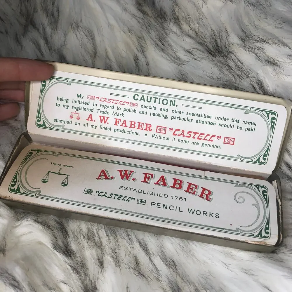 Vintage A.W. Faber Castell Tin Pencil Case